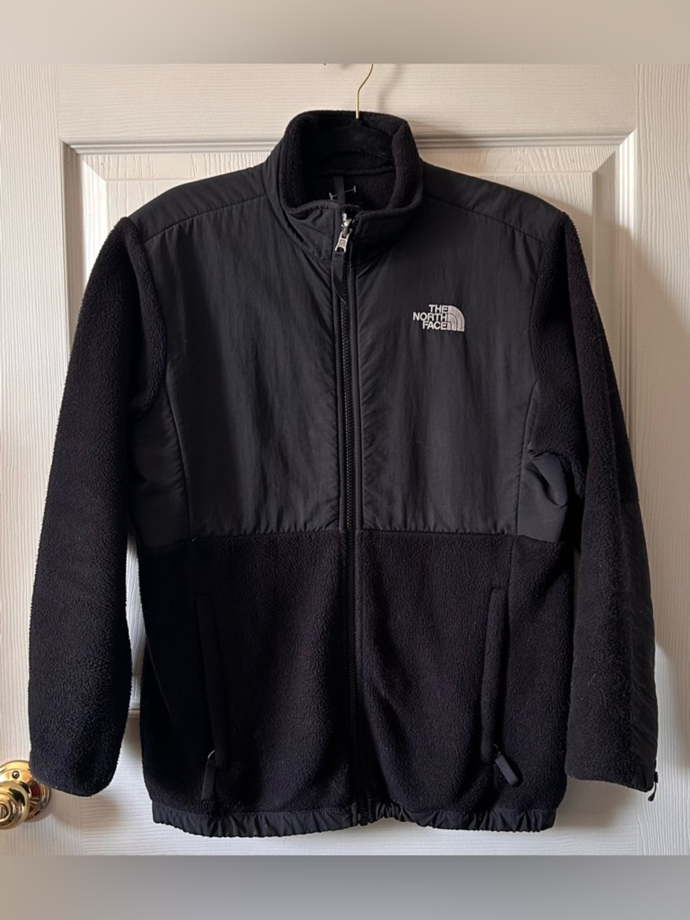 The North Face Girls Black Fleece Full Zip Jacket‎ Size XL Back to School Fall